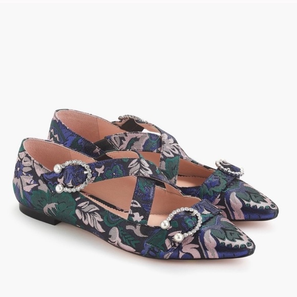 J. Crew Brocade Marina Flats 9